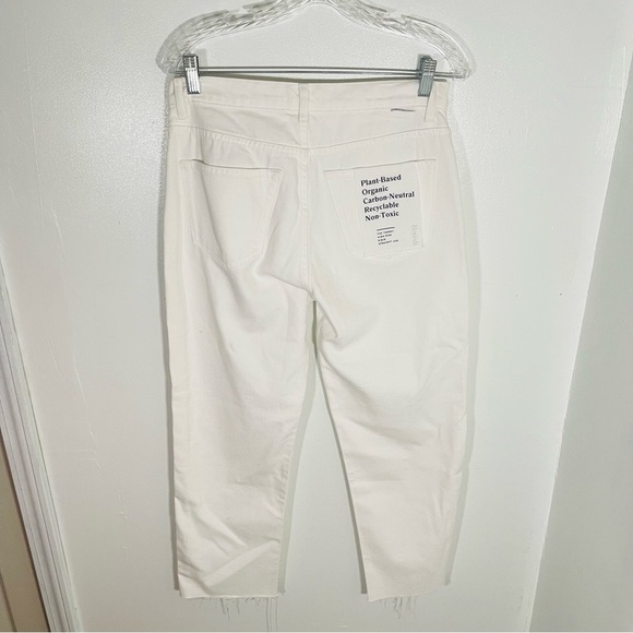NWT Boyish Tommy High-Rise White Rigid Straight Leg Denim Distressed Waist 28 - Picture 8 of 13